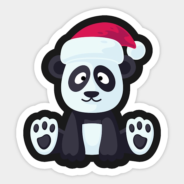 Christmas cute panda Sticker by andytruong